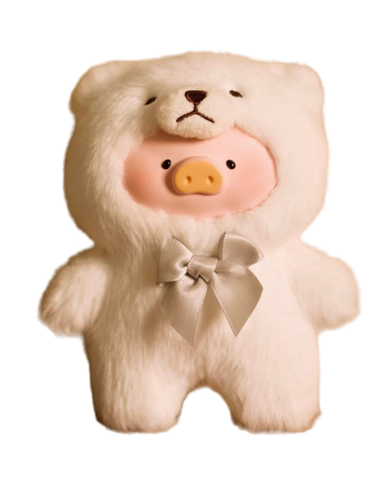 TOYZEROPLUS Lulu The Piggy Vintage Teddy Shop Vinyl Face Plush Pendant