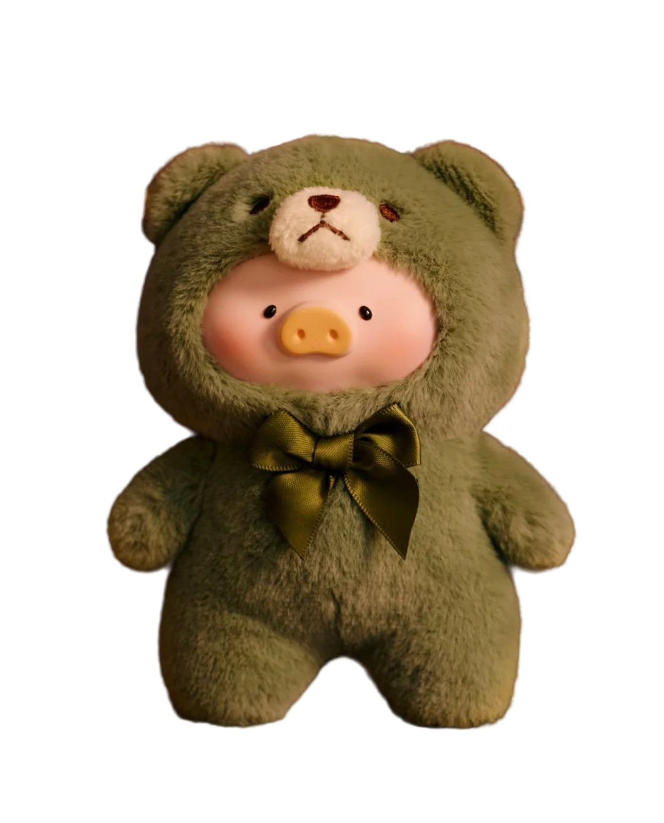 TOYZEROPLUS Lulu The Piggy Vintage Teddy Shop Vinyl Face Plush Pendant