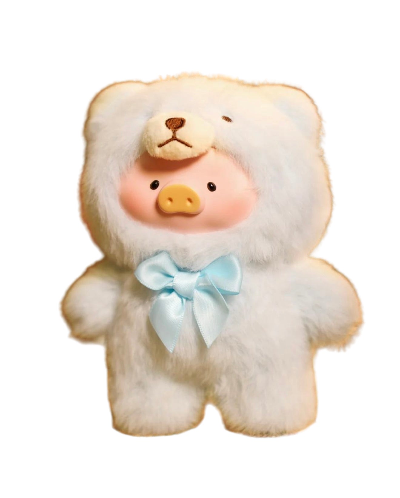 TOYZEROPLUS Lulu The Piggy Vintage Teddy Shop Vinyl Face Plush Pendant