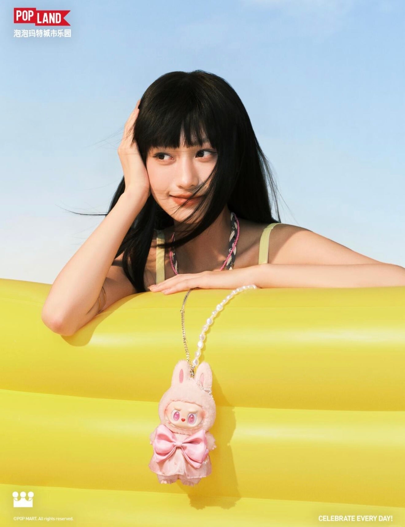 POP MART The Monsters Mokoko Jump Into Summer Vinyl Plush Pendant