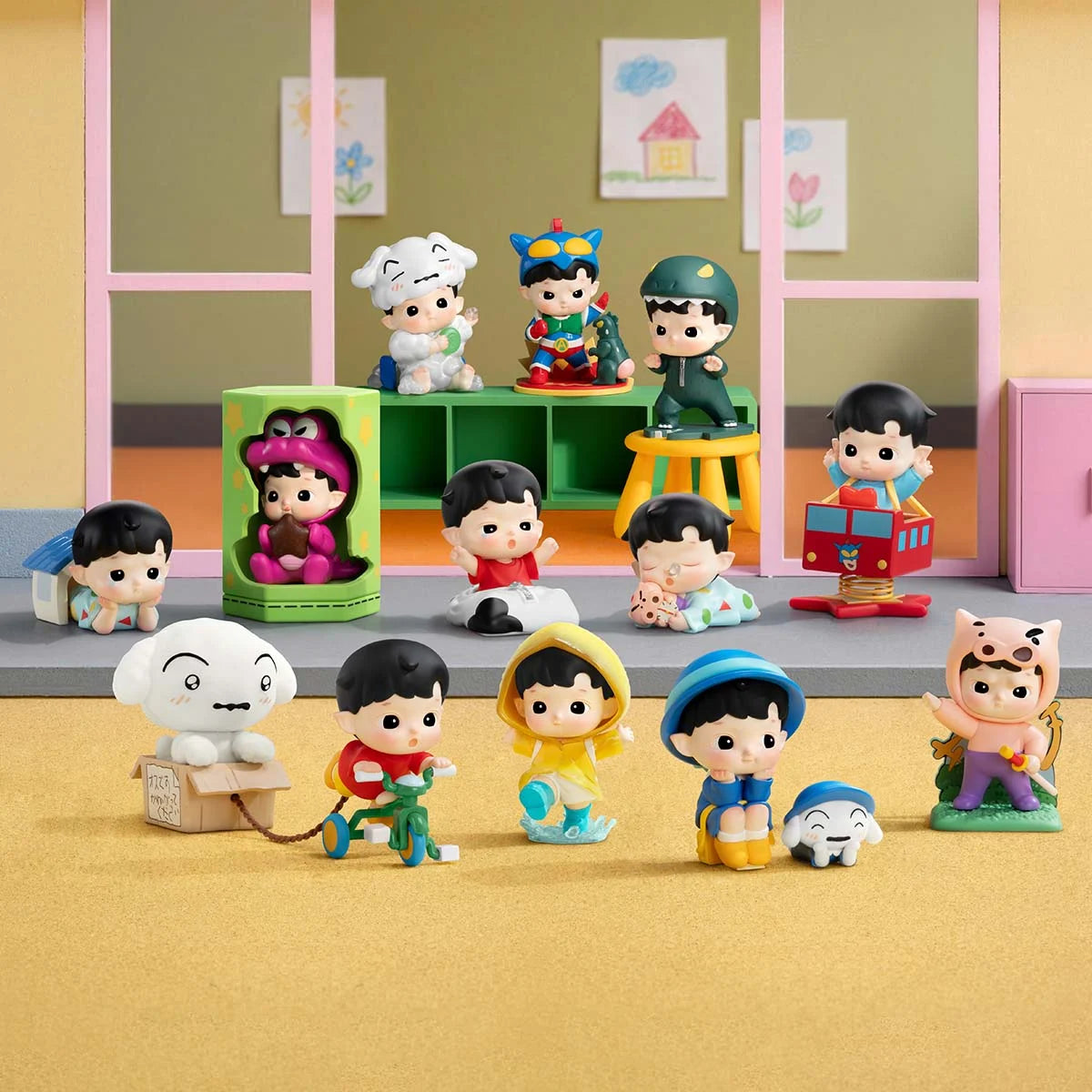 POP MART HACIPUPU x CRAYON SHINCHAN One Day in Kasukabe Series Figures