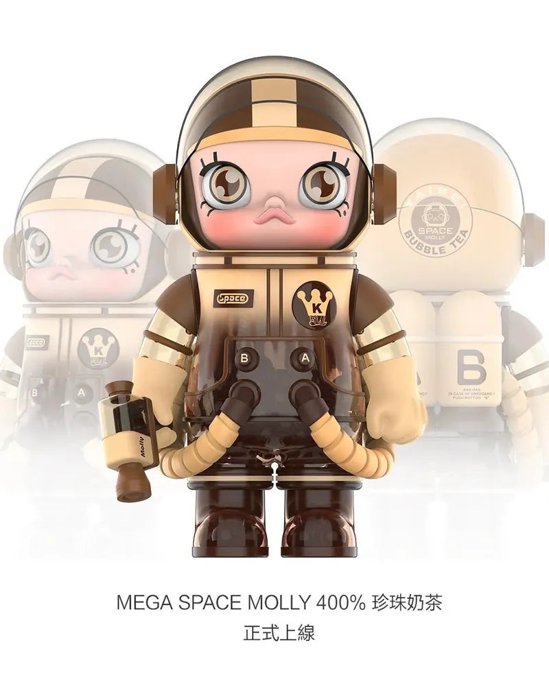 POP MART MEGA SPACE MOLLY 400% MILK TEA - LIMITED EDITION