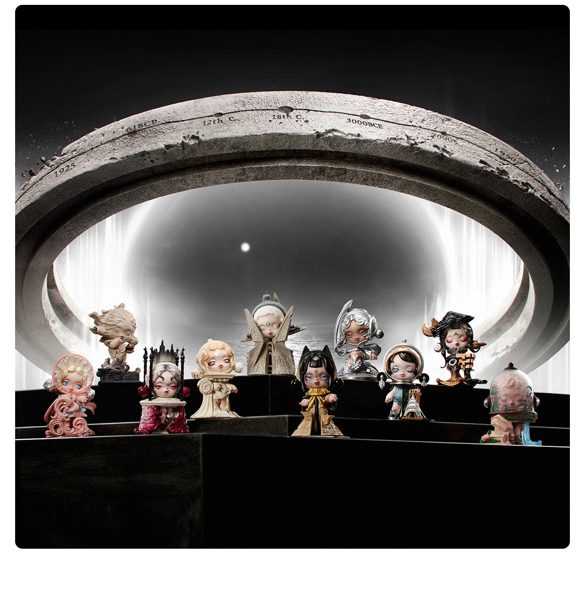 POP MART SKULLPANDA WHERE TIME DWELLS Series Figures
