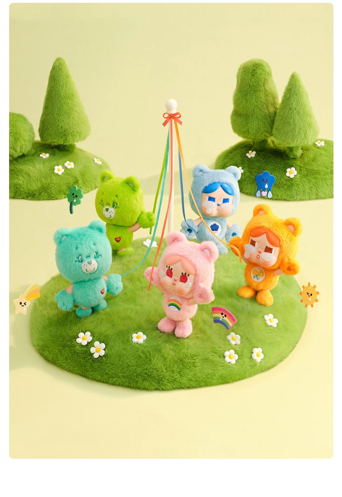 POP MART CRYBABY x Care Bears Series - Vinyl Plush Pendant Blind Box